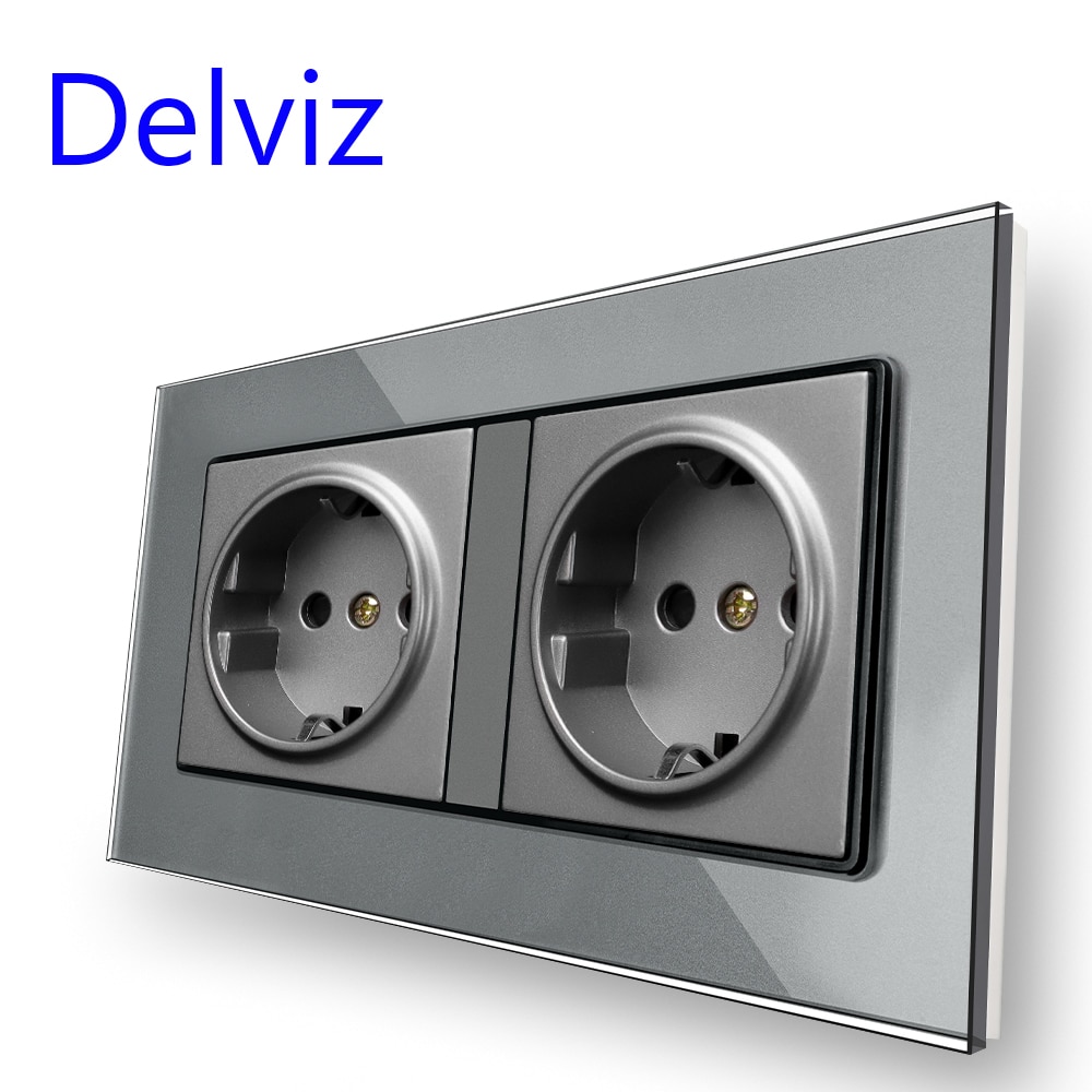 

DELVIZ DZ-H4DS-33 Розетка 16A из закаленного стекла