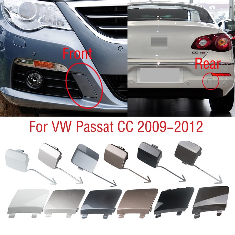 

1 шт. для VW Passat CC 2009-2012, передний и задний бампер автомобиля, фаркоп, крышка, крышка прицепа, обшивка глаз, крышка, оболочка