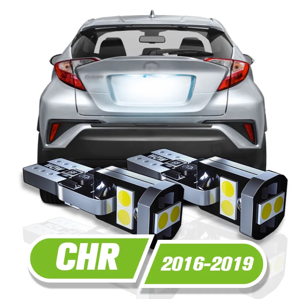 

Для Toyota CHR светодиодный светильник номерного знака 2 шт. 2016 2017 2018 2019 аксессуары