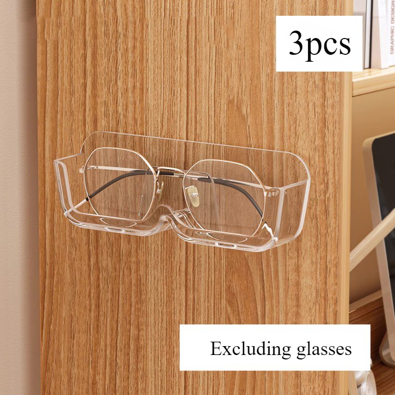 

1/3PCS Glasses storage box transparent color storage rack wall mounted non perforated sunglasses display rack
