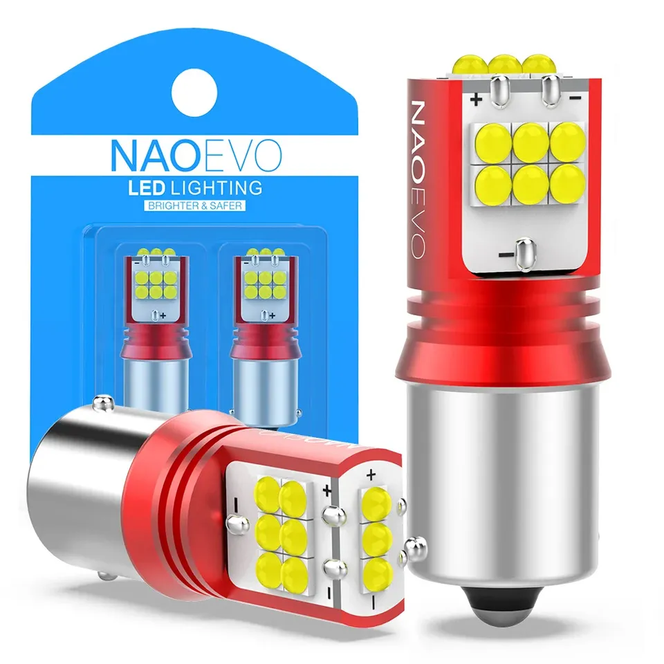 

NAO 1156 P21W BA15S Светодиодные Автомобильные Сигнальные Фонари W16W T15 PY21W S25 T20 1157 P21/5W BAY15D T25 3156 3157 12 В...