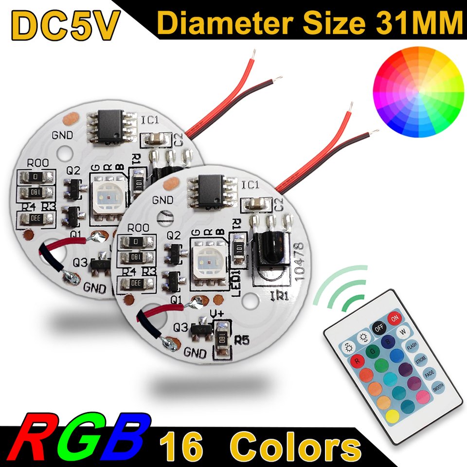 

Низковольтный Светодиод RGB 5 В, Источник Градиента Цвета 3 Вт С ИК-подсветкой