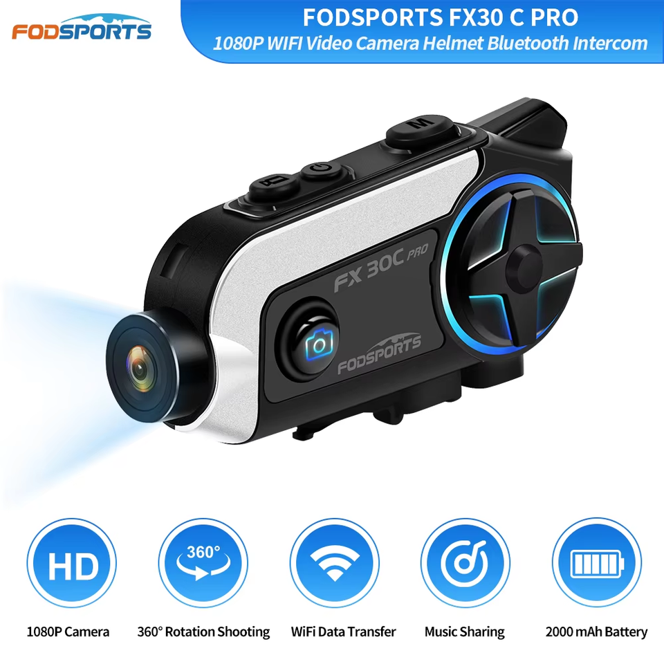

мотогарнитура мотогарнитура для шлема Fodsports FX30C PRO