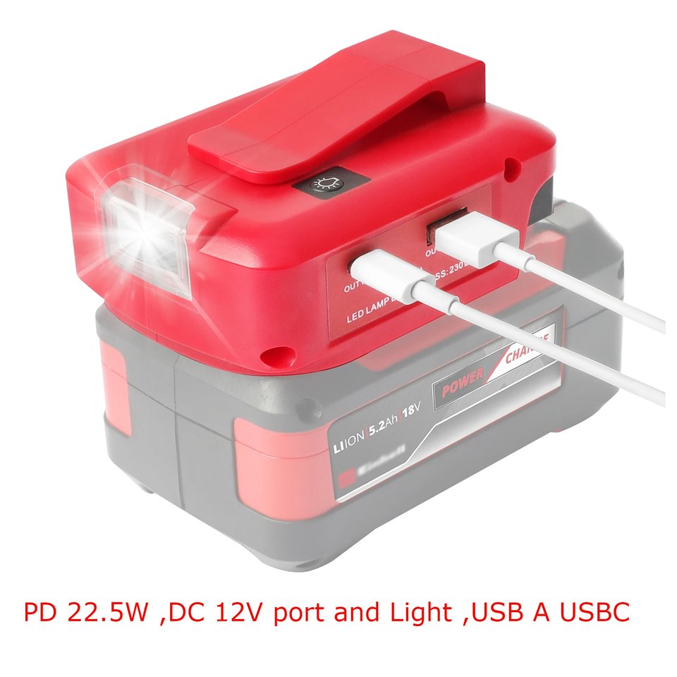 

Адаптер Einhell 18В с двумя портами USB