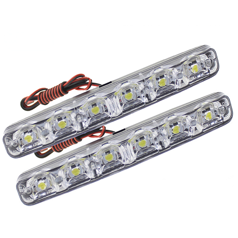 

6LED DRL дневные ходовые огни 12 В супер яркие гибкие водонепроницаемые автомобильные мотоциклетные фонари в сборе противотуманные фары