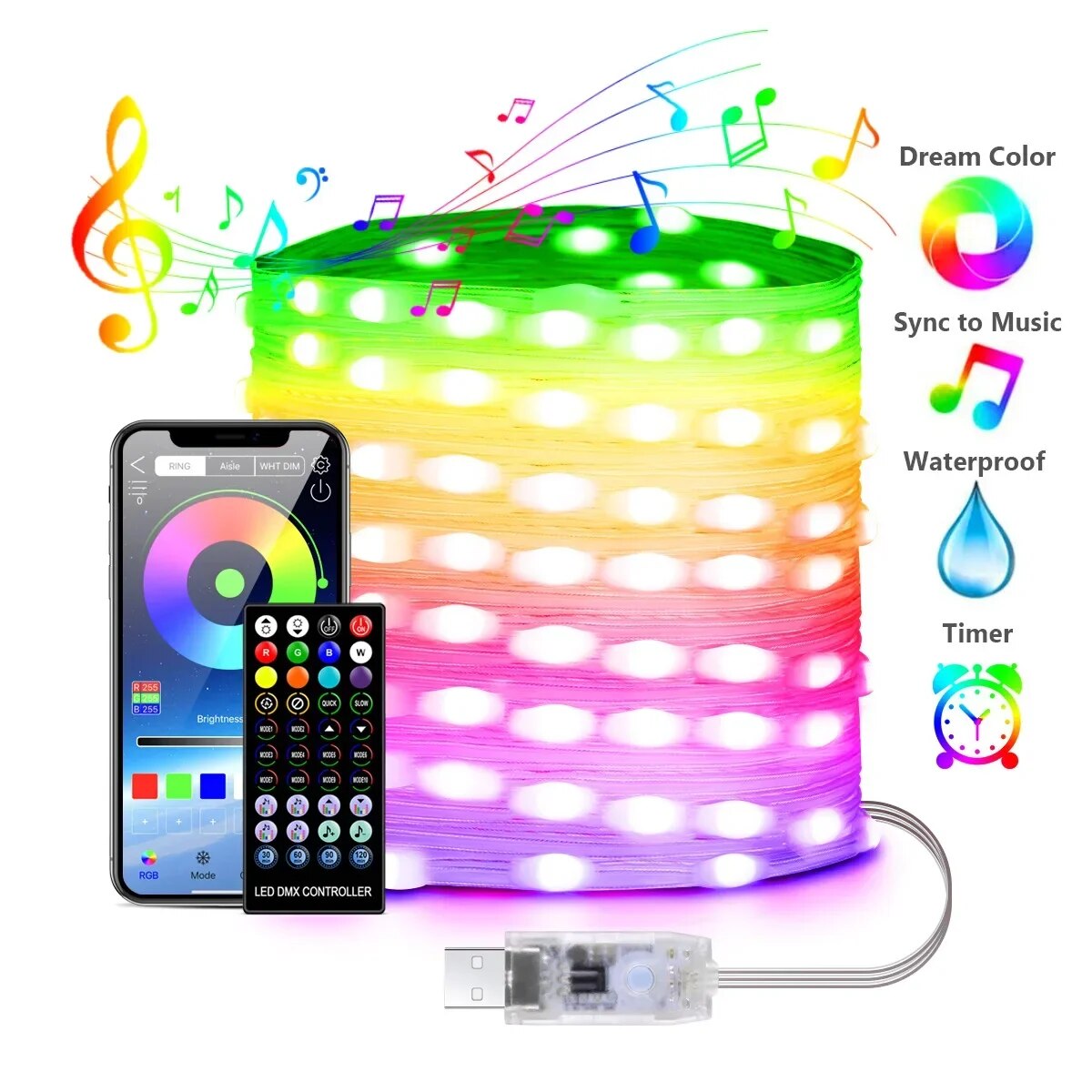 

Smart RGB LED гирлянда MtReal 30 метров