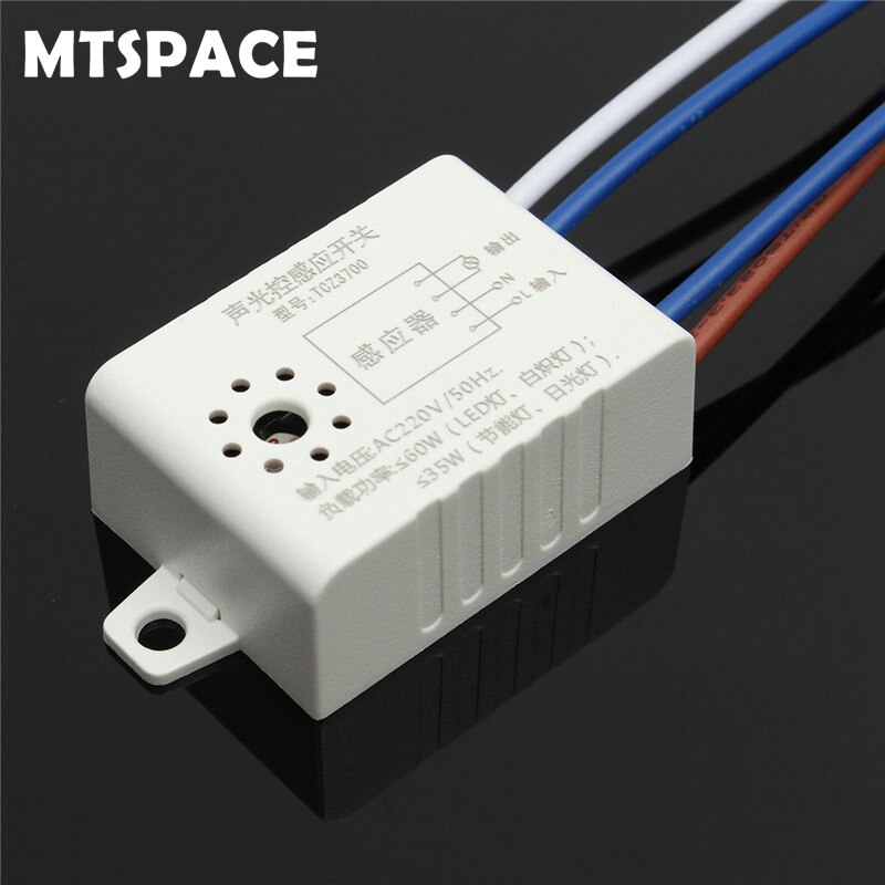 

Датчик звука MTSPACE, 220 В переменного тока, 50 Гц, светодиодный, голосовое управление, переключатели ламп и фонарей, активные компоненты