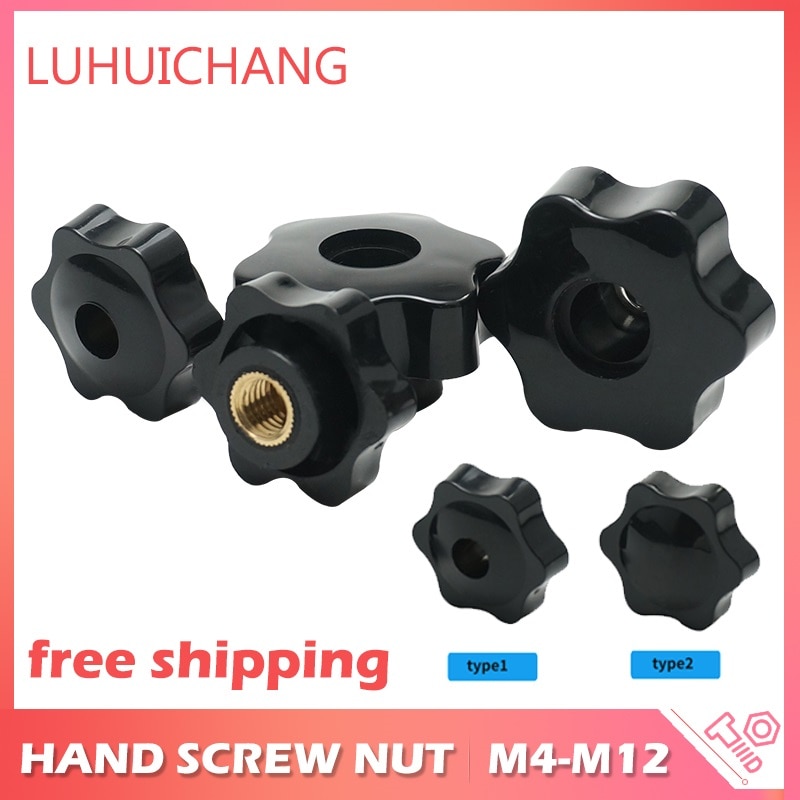 

LUHUICHANG Полипропиленовые гайки М4-М12 черные