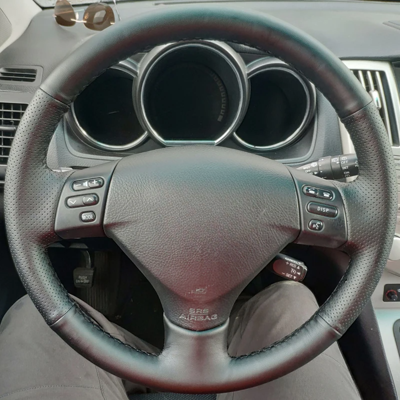 

Автомобильный чехол на руль для Lexus RX330 RX400h RX400 2004-2007, Toyota Corolla Verso Camry, кожаная накидка на руль по индивидуальному заказу