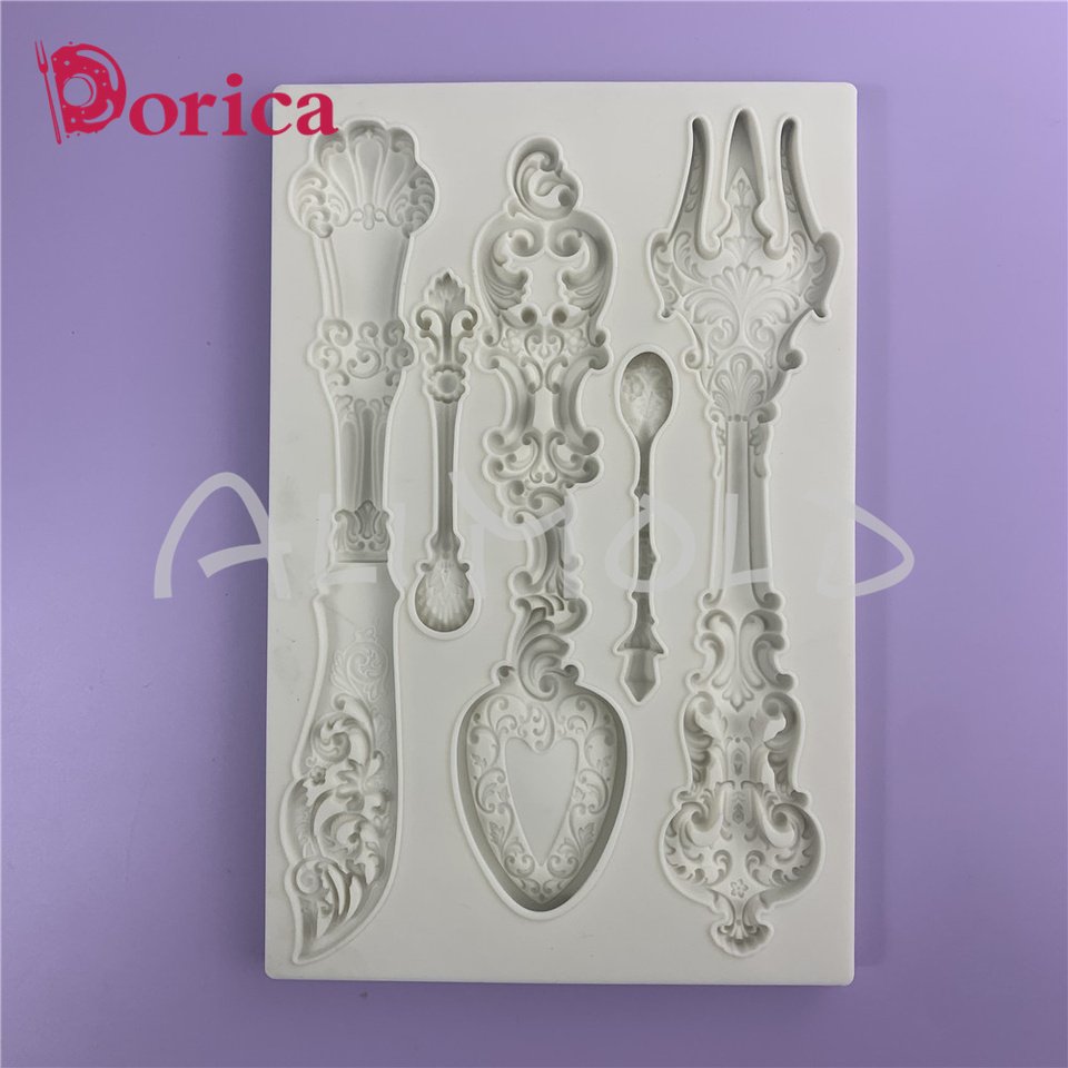 

Силиконовые формы вилка/нож/ложка Dorica для торта