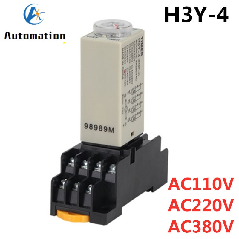 

Реле времени H3Y-4 1S/5S/10S/30S/60S/3M/5M/10M/30M 110V 220V 380V