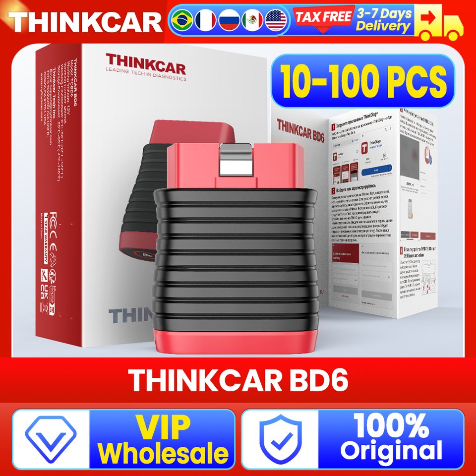 

VIP оптовая продажа 10-100 шт. THINKCAR BD6 полная система 5 сброс бесплатно для всех автомобилей Bluetooth сканер автомобильный диагностический инструмент OBD-считыватель кодов