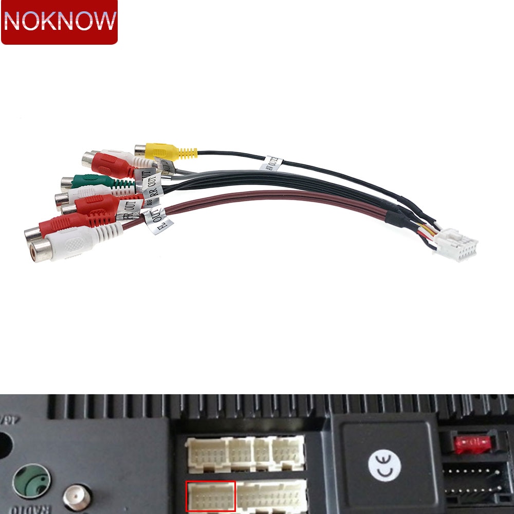 

12 Pin Автомобильный Универсальный 8 RCA CCD AUX AV IN выход сабвуфер жгут проводов кабель адаптер проводка соединитель Android DVD Радио