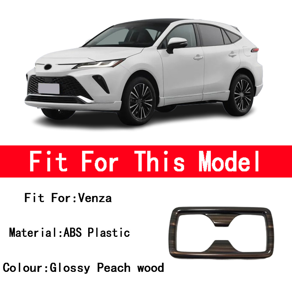 

Для Toyota Venza/Harrier 2021 2022 2023 2024 ABS/стальной подлокотник для заднего сиденья подстаканник отделка рамка крышка аксессуары для интерьера