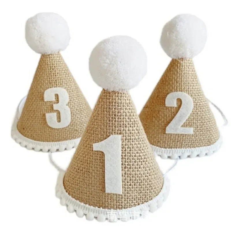 

Праздничная шляпа из льна для детей 1-3 лет