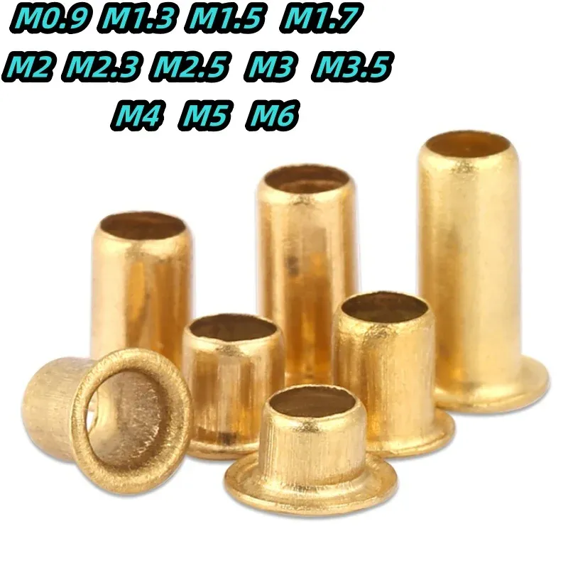 

Медные трубчатые заклепки 50-500 шт., M0.9-M6
