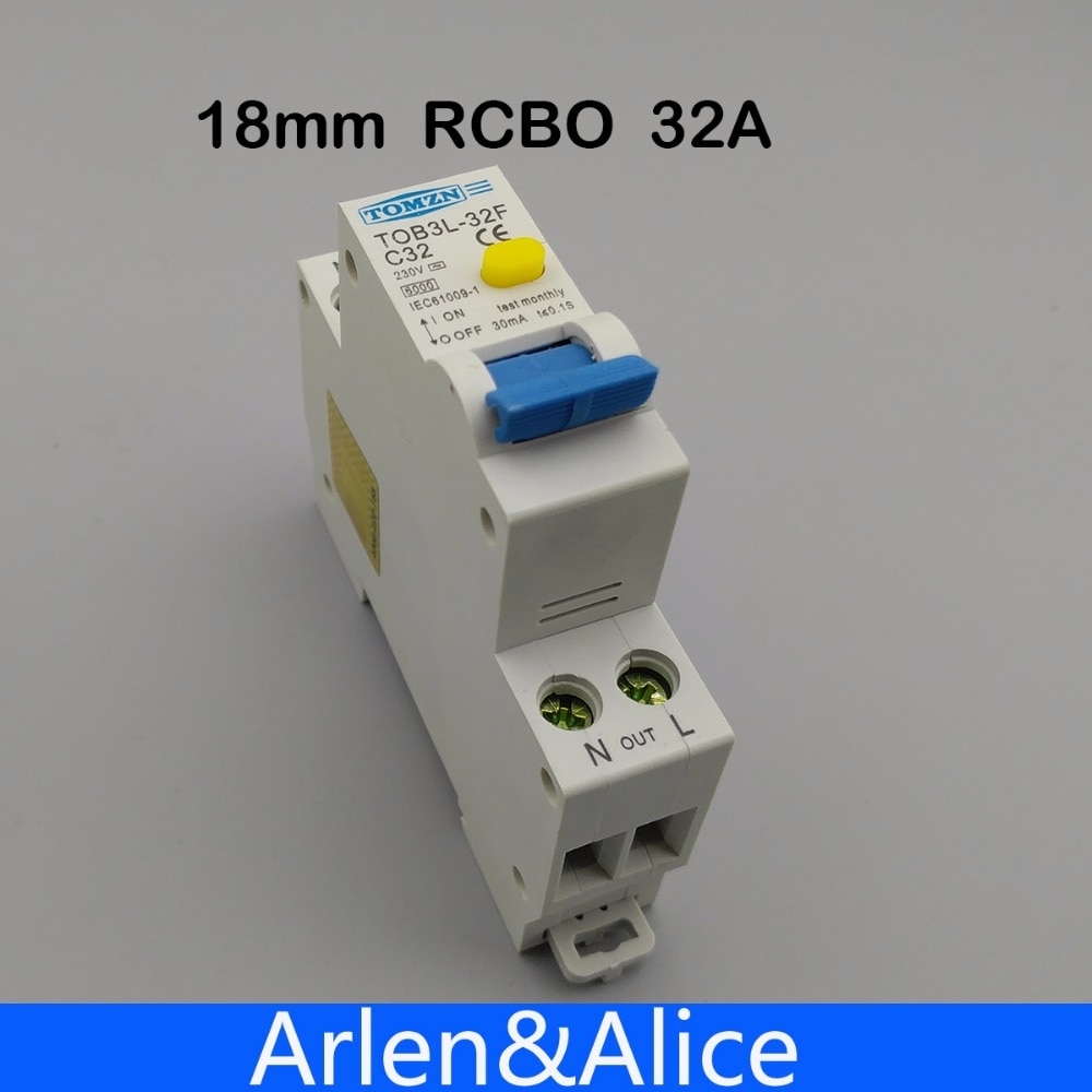 

TOMZN TOB3L-32F Дифференциальный автомат 32А 1P+N