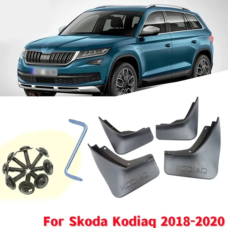 

4 шт., передние и задние Автомобильные Брызговики для Skoda Kodiaq 2018-2020