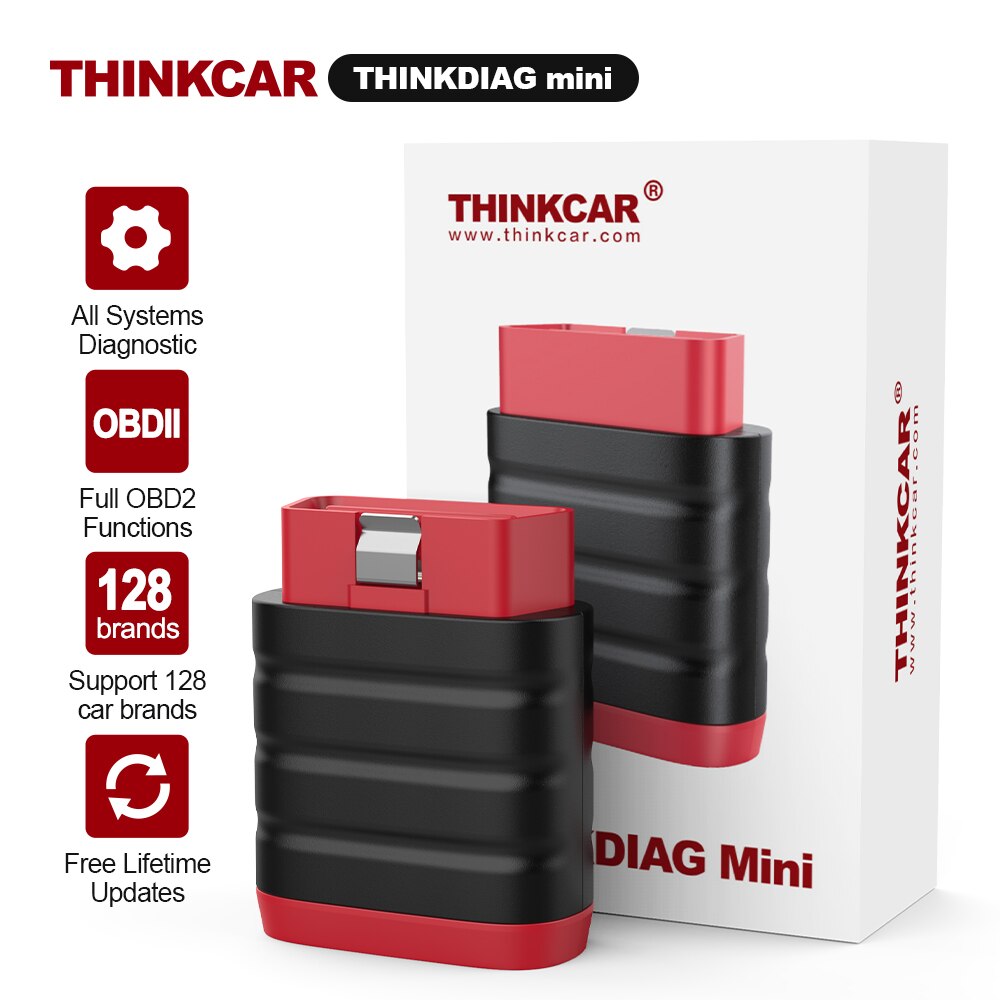 

THINKCAR Thinkdiag Mini Bluetooth OBD2 сканер диагностический инструмент полносистемный автомобильный сканер проверка света двигателя инструмент для считывания кодов неисправностей