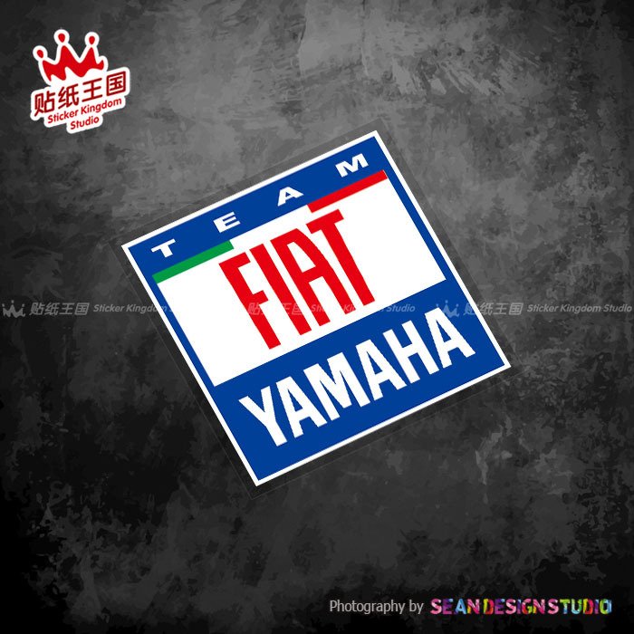 

Для GP Yamaha Fiat team 2007 R1 R6 R3 MT10 MT09 MT07 MT03 Xmax TMAX наклейки для мотоцикла водонепроницаемые наклейки 25