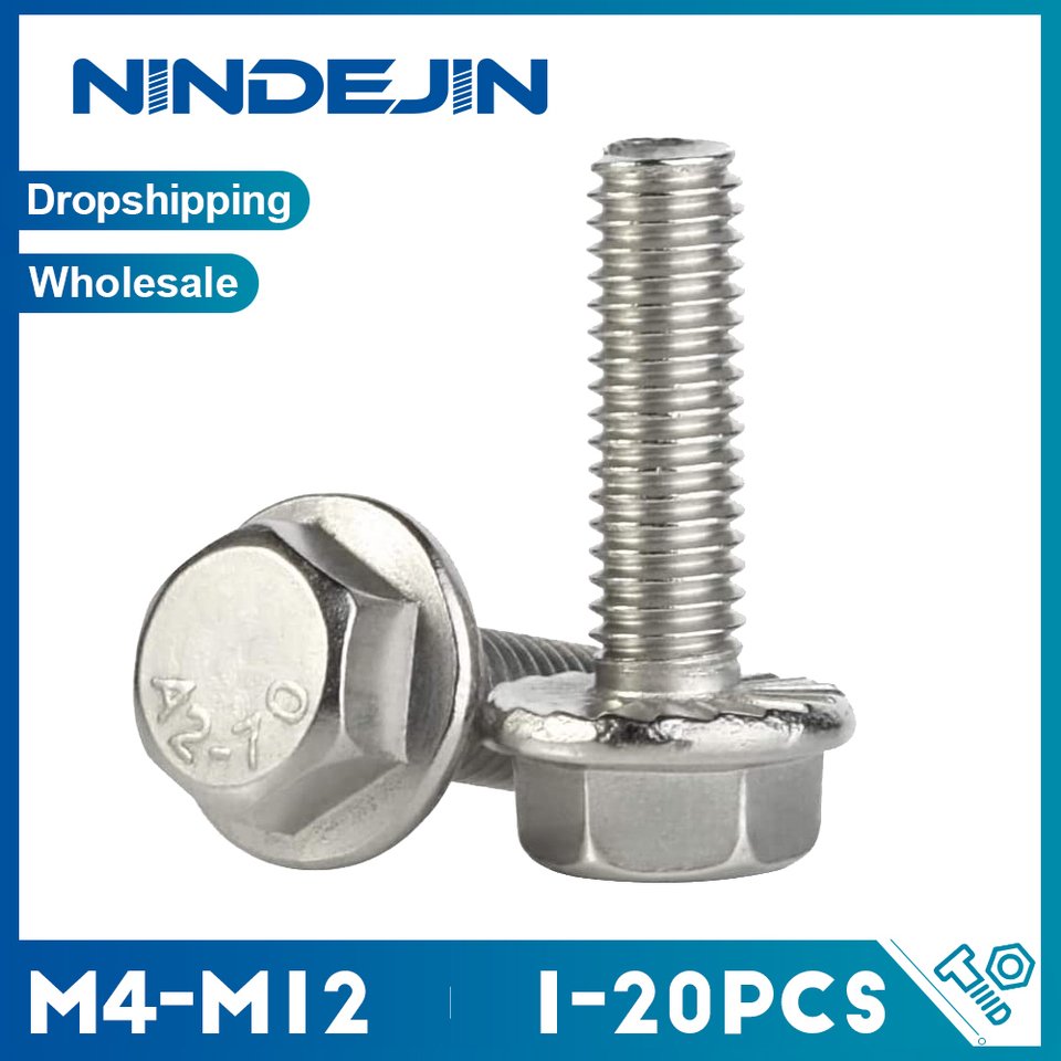 

Фланец болт из нержавеющей стали NINDEJIN M4-M12
