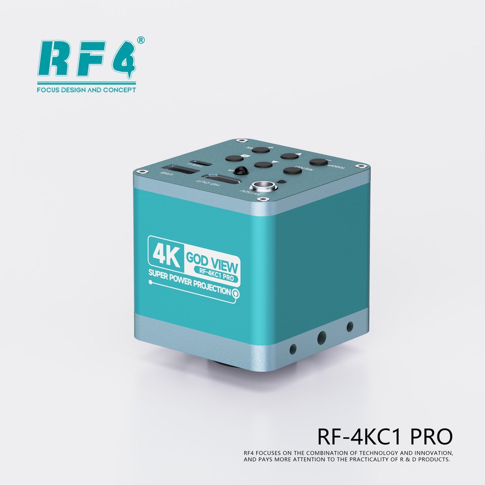 

RF4 Ultra 4K 2K промышленная цифровая камера стерео тринокулярный микроскоп HDMI 1080P 60FPS видеокамера для пайки печатных плат телефона