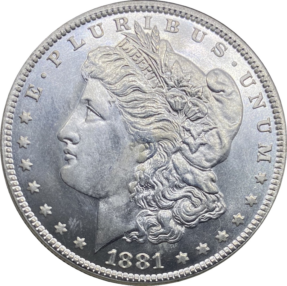 

Серебряная монета США 1881 Morgan Dollar