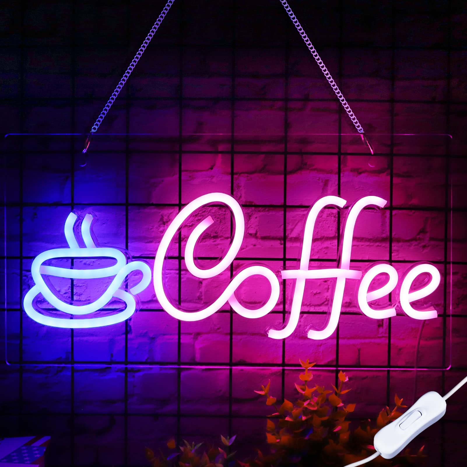 

Неоновая вывеска Coffee Heliwey