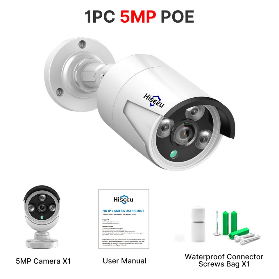 

IP 5MP 4MP POE Водонепроницаемый для улицы