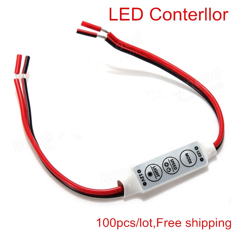 

100 шт./лот dc12v 24v 6A mini 3 клавиши светодиодный диммер 12v контроллер для управления одноцветными полосками 3528 5050 light