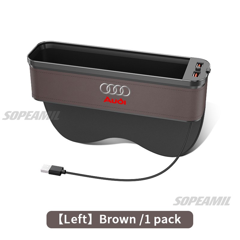 

Audi A1 A3 A4 A5 A6 A7 A8 Q3 Q5 Q7 Q8 RS4 RS5 RS6 S3 S4 S5 TT Коробка для хранения щелей автомобильного сиденья с органайзером для зарядки через USB