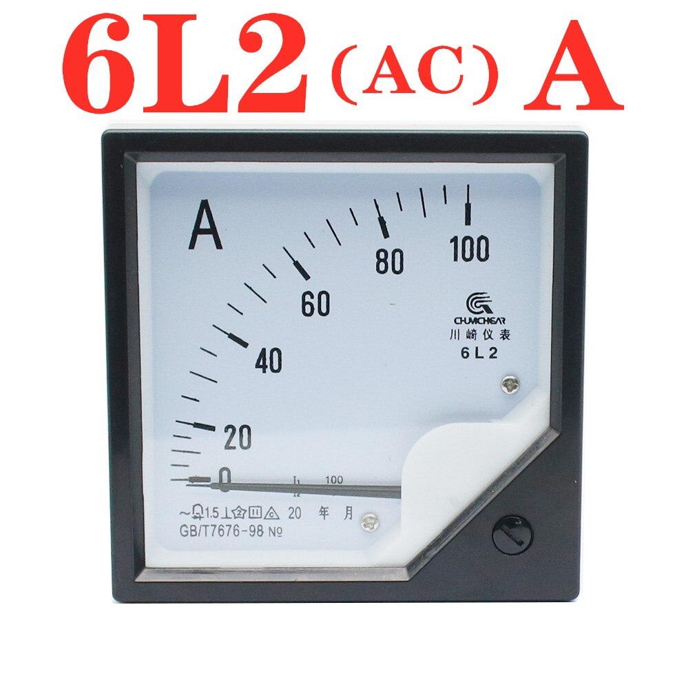

Амперметр переменного тока 6L2, 1 А, 2 А, 3 А, 5 А, 10 А, 15 А, 20 А, 30 А, 50 А, фотоинструмент, AC75 * 75 мм, механическая установка