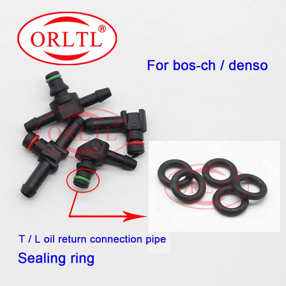 

ORLTL L Тип T Тип Масляный соединитель Труба Scavenge Труба O-RingTube Дизель Для BOSCH Denso 10 шт.