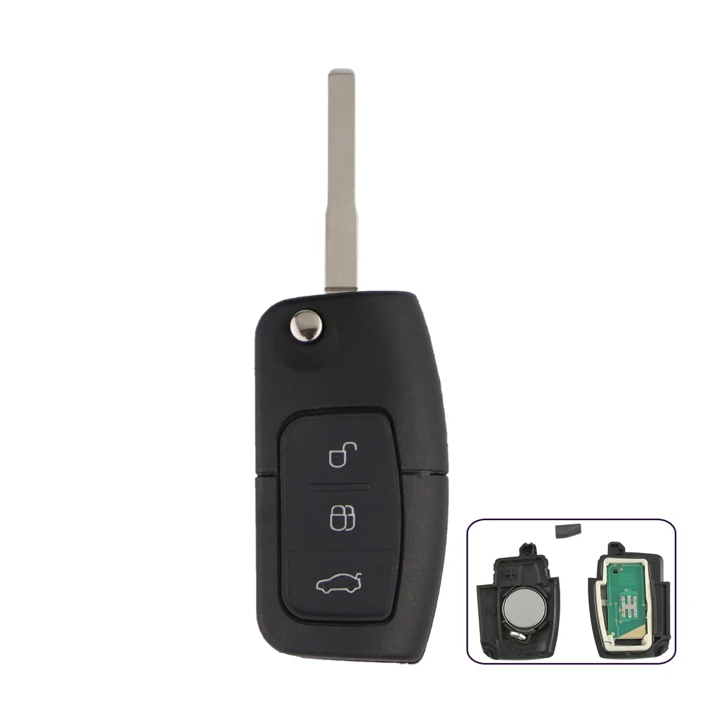 

Дистанционный Автомобильный ключ для Ford Focus Mk2 Mk3 Mk4 Fiesta 2 3 Mondeo Ranger, Fusion C S Max 433 МГц 4D60/63 чип 40/80 бит HU101 FO21 Blade