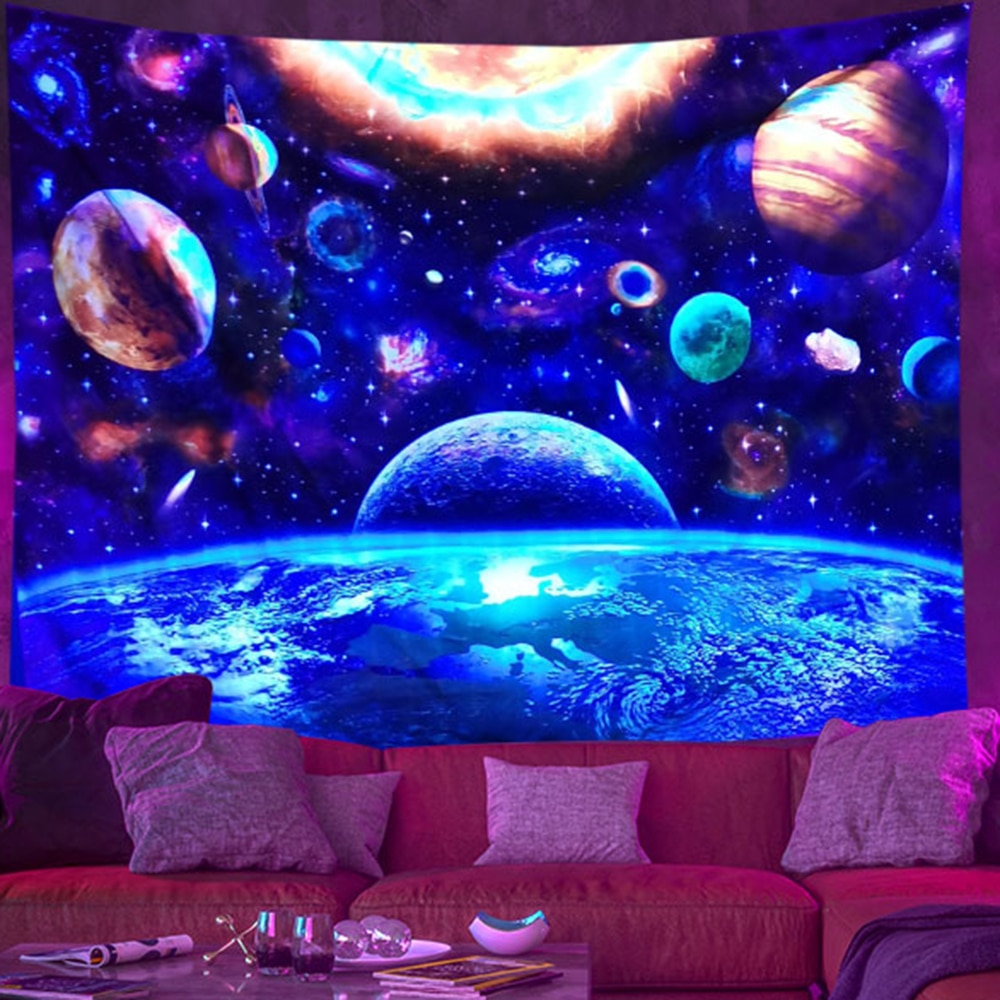 

LVJIA Флуоресцентный гобелен "Загадочная Вселенная"