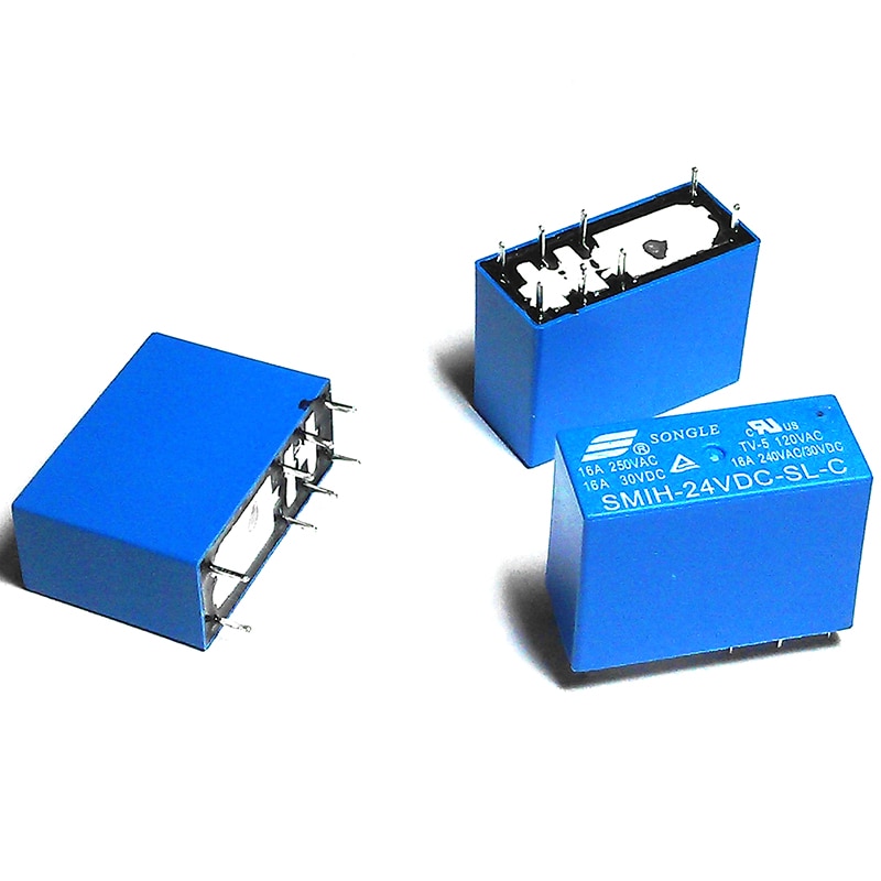 

Герметичные реле Songle 4 шт., 16А, 8 контактов