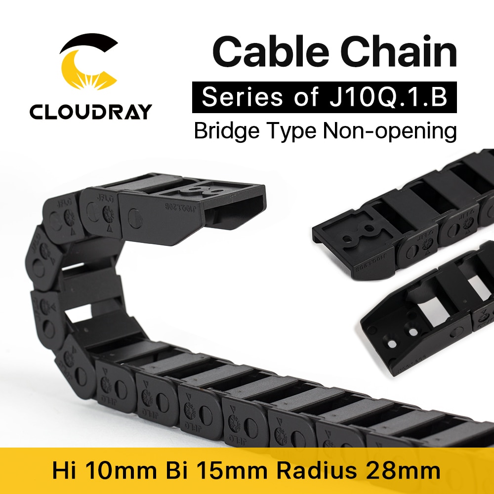 

Cloudray Пластиковая кабельная цепь 10*10 10*15 10*20 мм 1 метр