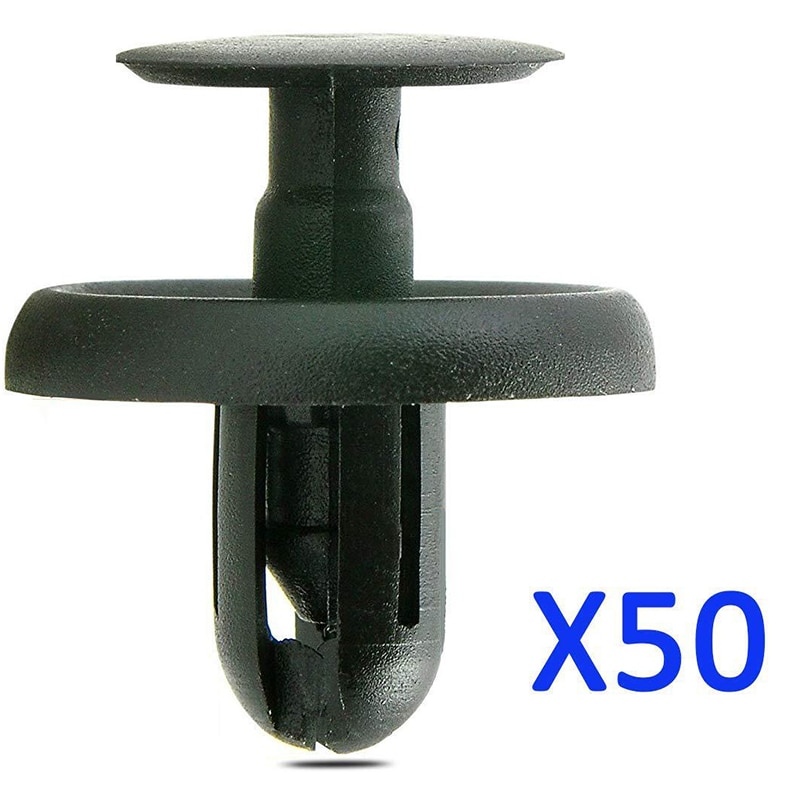 

50 шт. для Toyota Avensis Corolla Prius Yaris Lexus ES300 ES350 7 мм пластиковые заклепки зажимы двигателя под крышкой фиксатор толкающий штифт