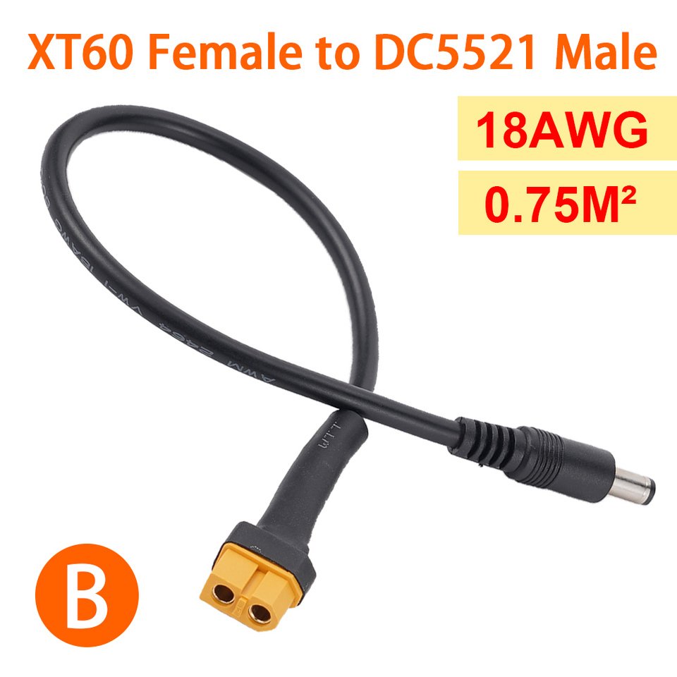 

Разъем переходник XT60 XT30 женский на Т-образный 18AWG 0,3 м