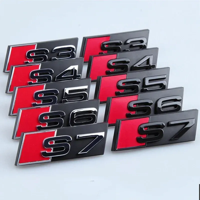 

ABS Автомобильная передняя решетка, эмблема, украшение для Audi Sline S2 S3 S4 S5 S7 S6 S8 RS3 RS4 RS5 SQ5 SQ7 A1 A4 A6 Q4 Quattro TTS