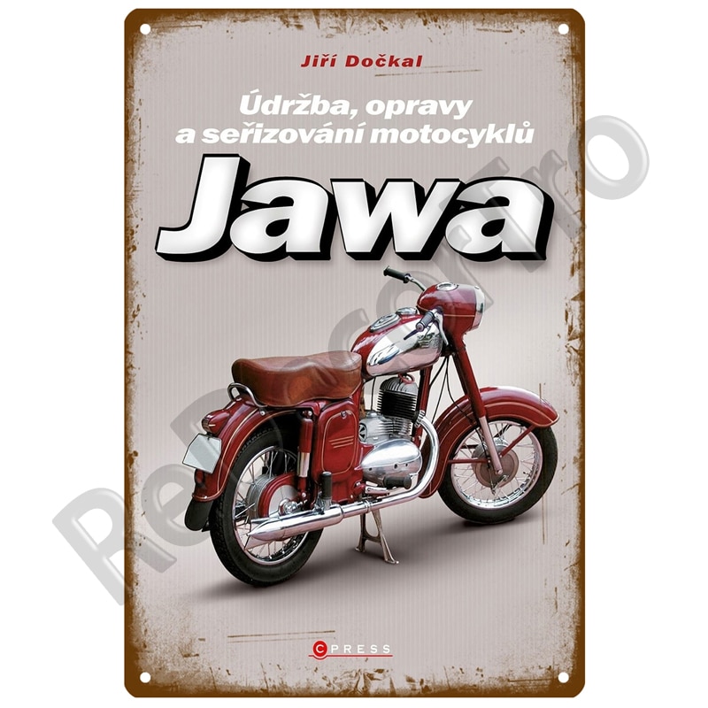 

Ретро металлическая табличка Jawa