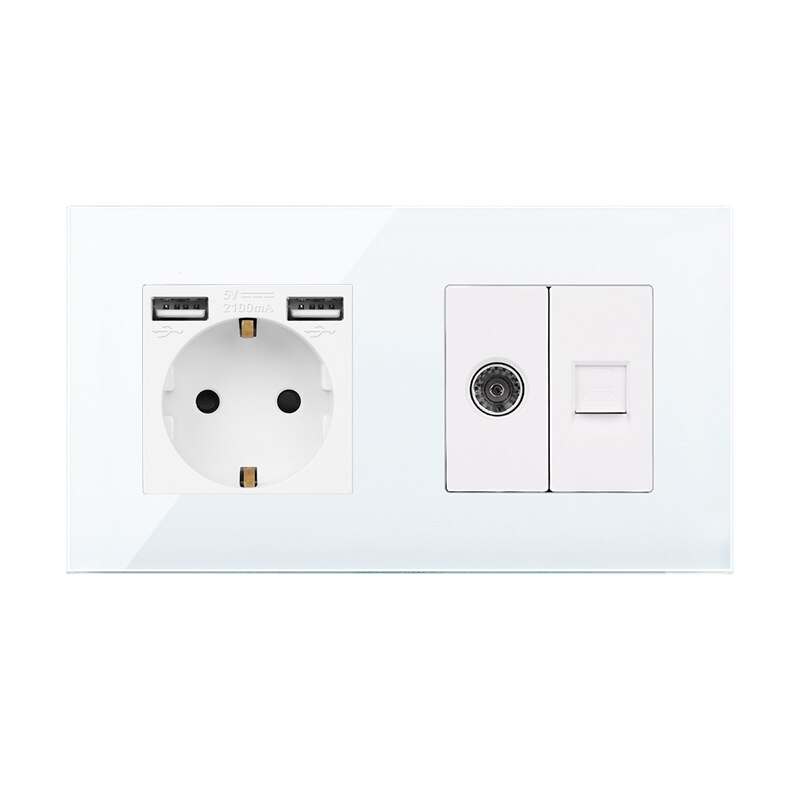 

Bingoelec настенные розетки с двойным USB портом