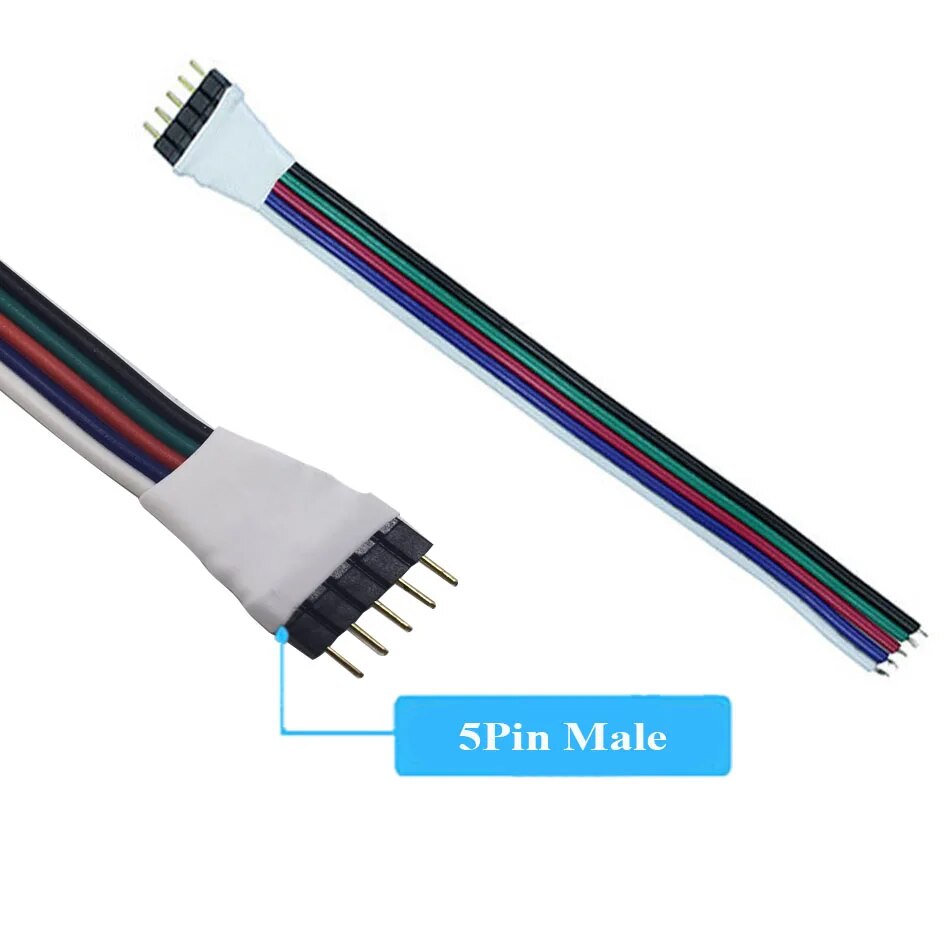 

Кабель для светодиодной ленты RGB, RGBW, RGB+CCT, 4/5/6 контактов