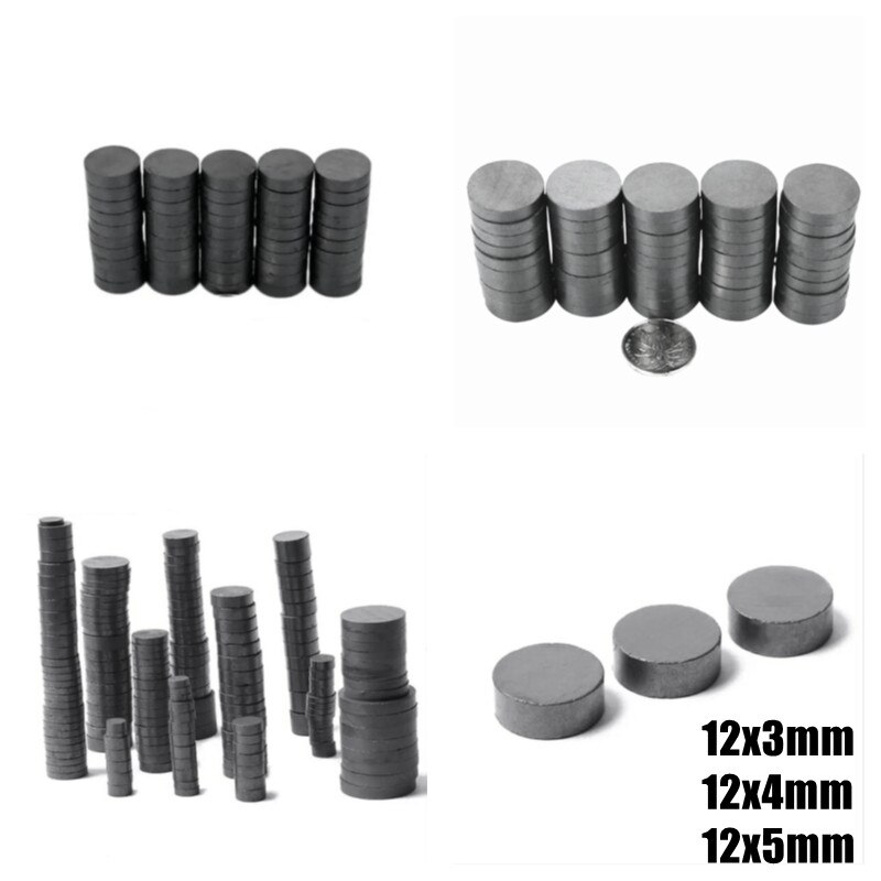 

Ферритовые магниты 12x3 мм, 12x4 мм, 12x5 мм черные