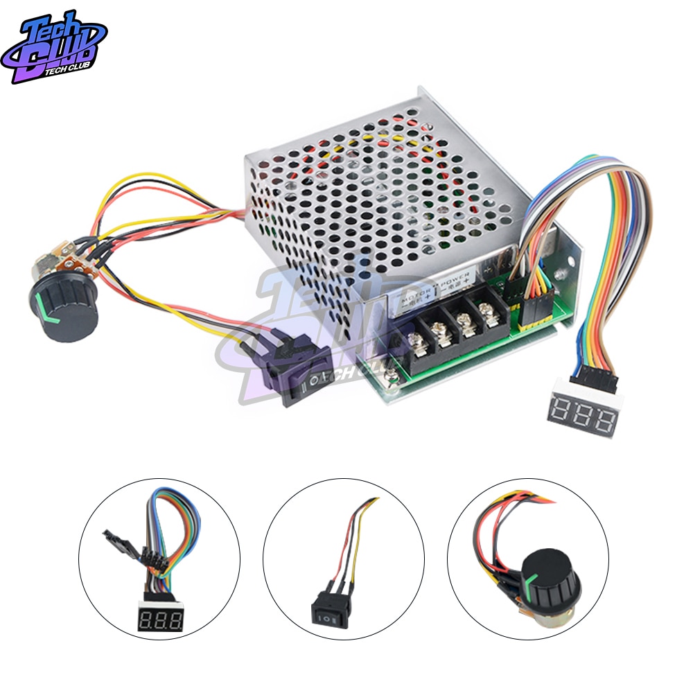 

Контроллер двигателя Aideepen 12V 24V 48V 2000W MAX