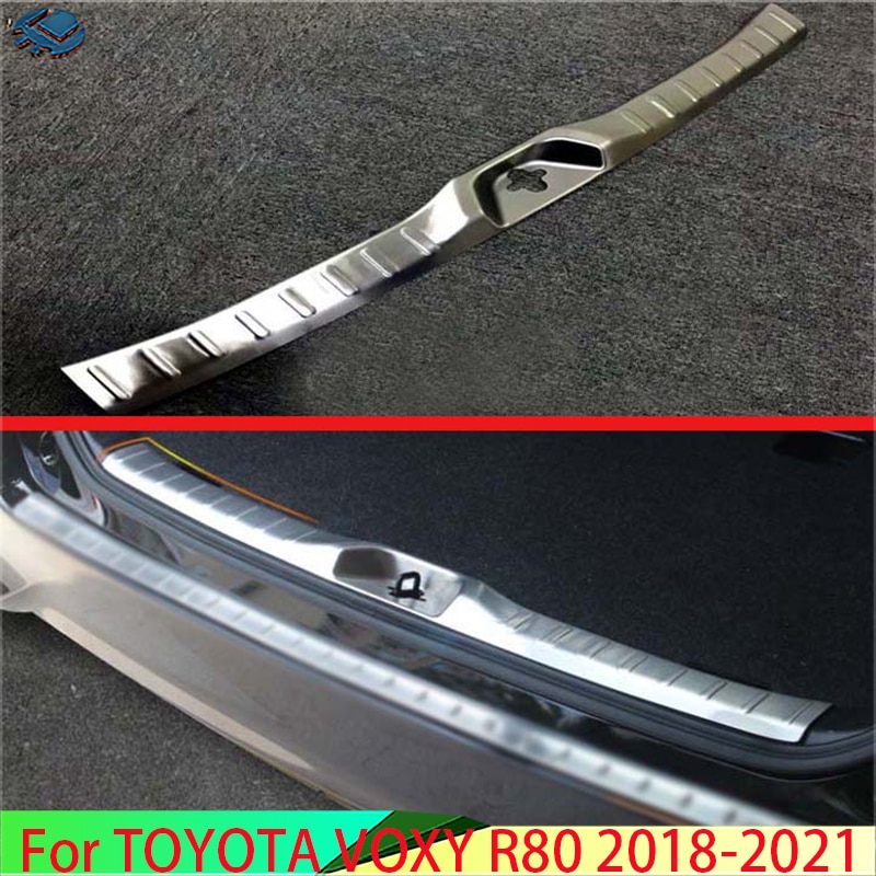 

Автомобильные аксессуары для TOYOTA VOXY/Ноя R80 2018-2021, задняя фотопластина из нержавеющей стали, Накладка на порог двери, декоративное формование