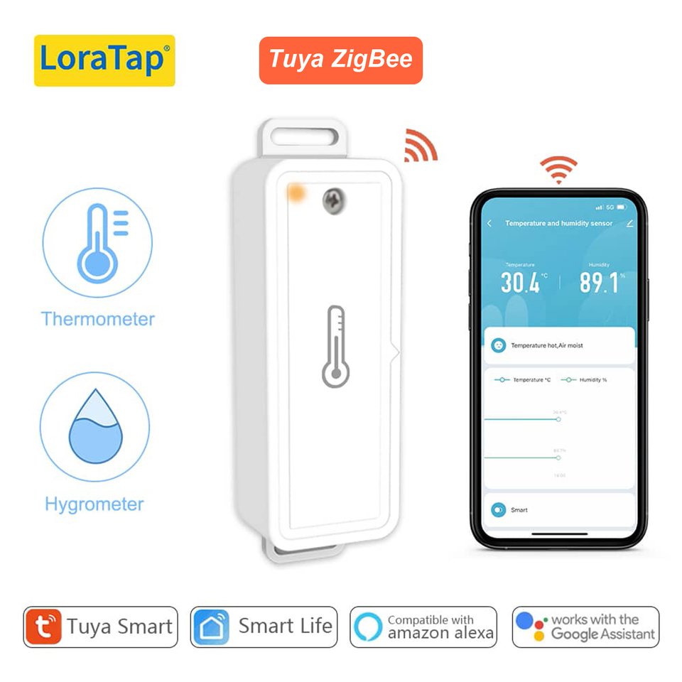 

Датчик температуры и влажности Tuya ZigBee