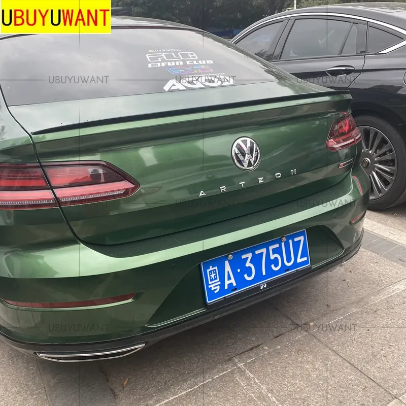 

Подходит для 2019 2020 Volkswagen ARTEON CC ABS пластик грунтовка Цвет Внешний автомобиль задний хвост крыло багажника губа спойлер
