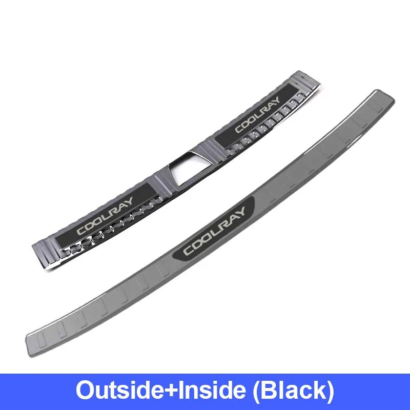 

Чехол на порог заднего бампера автомобиля, защита от царапин из нержавеющей стали для нового Geely Coolray 2023-2024, внешние аксессуары