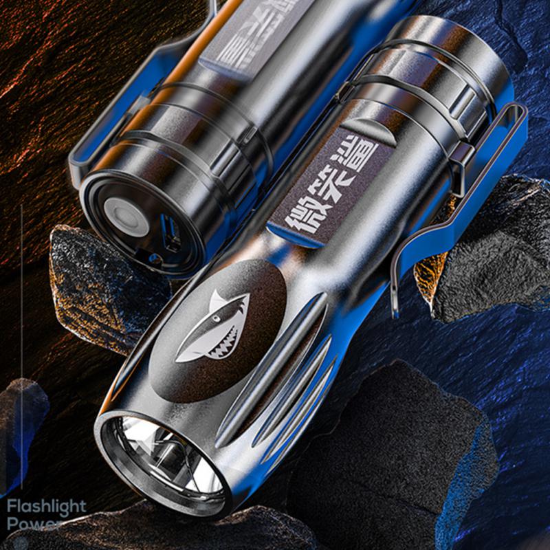

USB перезаряжаемый светодиодный фонарь 612 ABS пластик